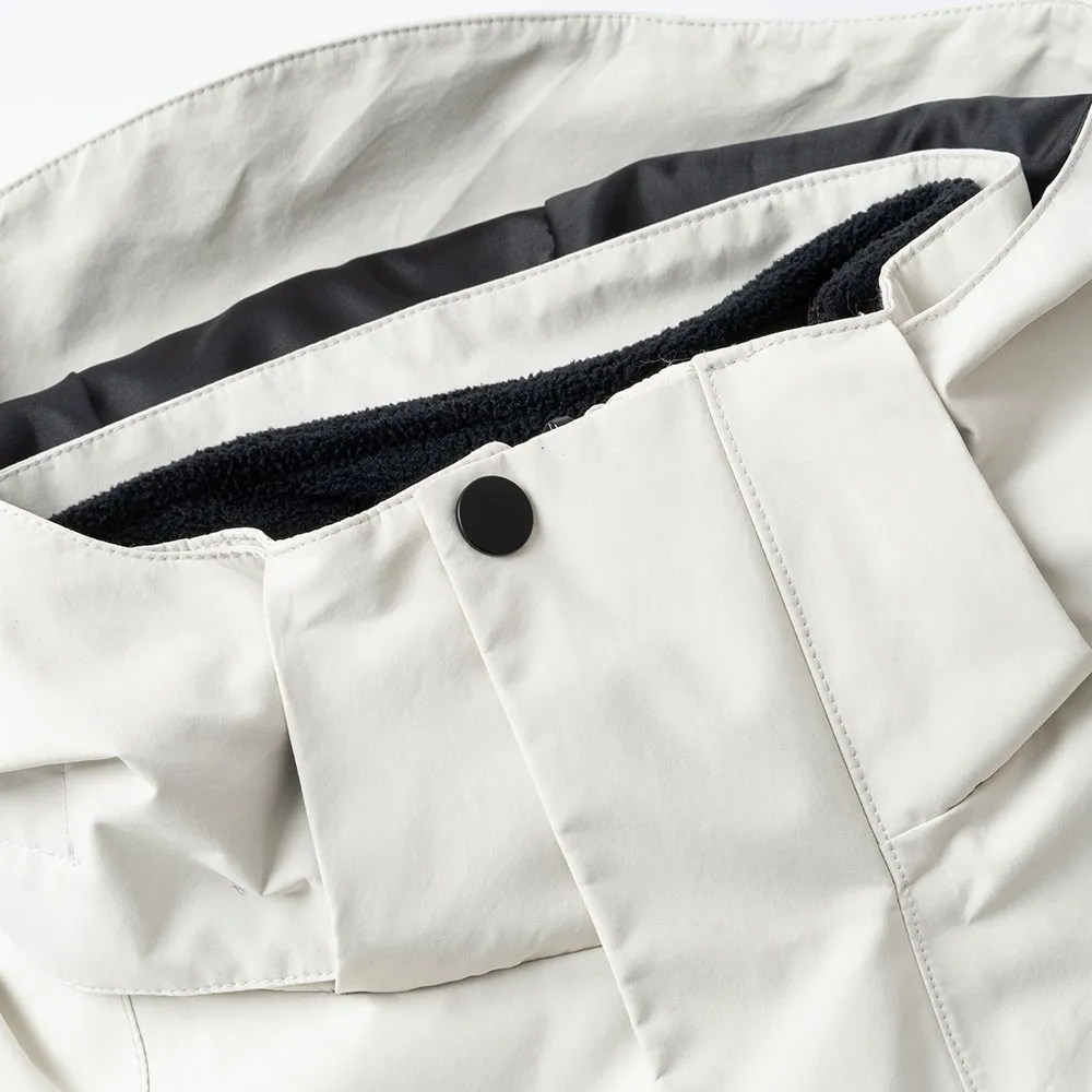 Белая куртка на флисовой подкладке (3)