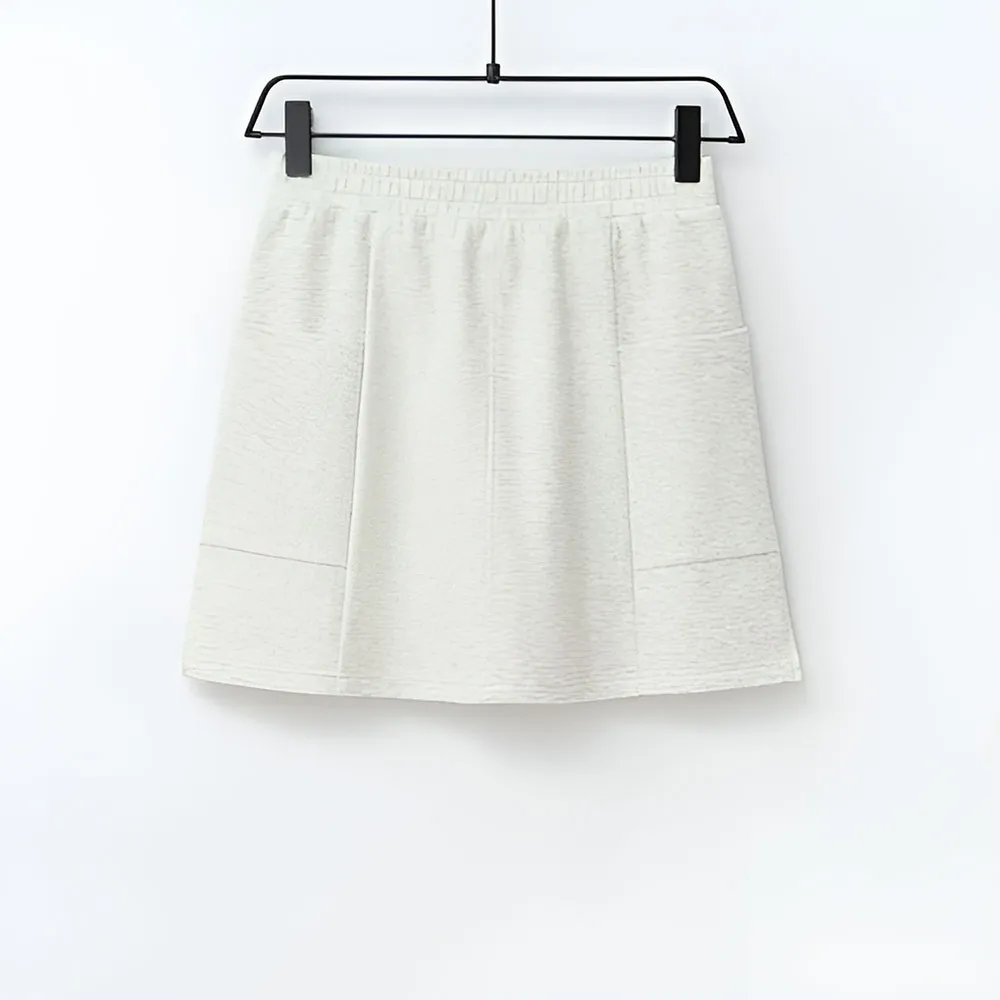 Женская повседневная юбка с карманами (4)