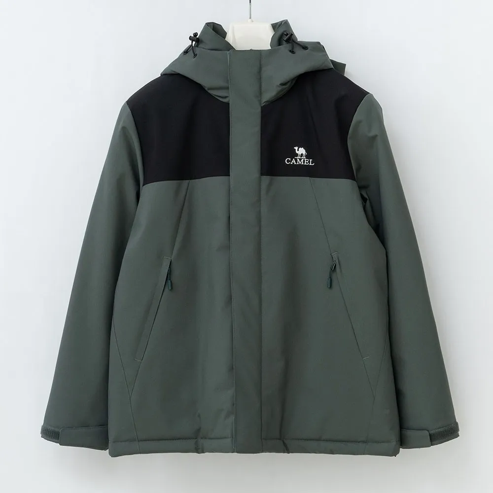 Куртка из нейлона в стиле милитари-зелёного цвета (3)