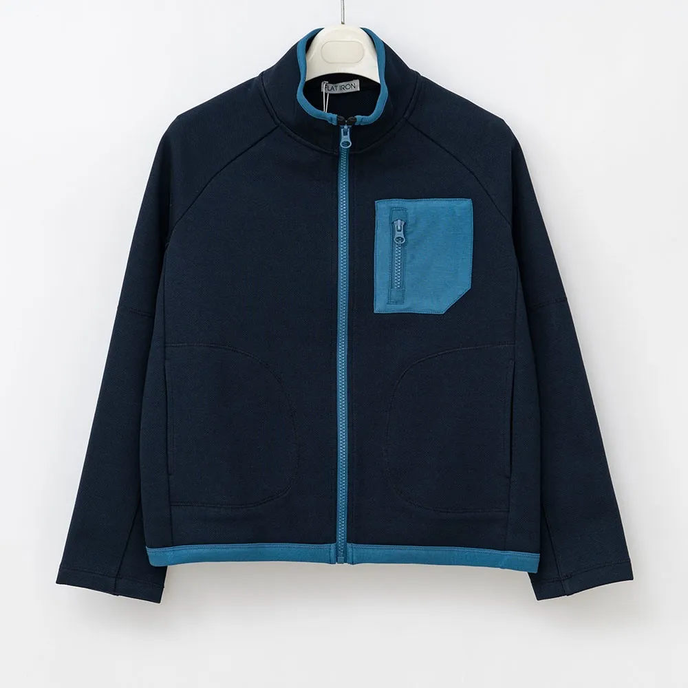 Темно-синяя повседневная куртка (3)