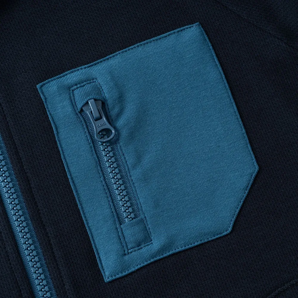 Темно-синяя повседневная куртка (4)